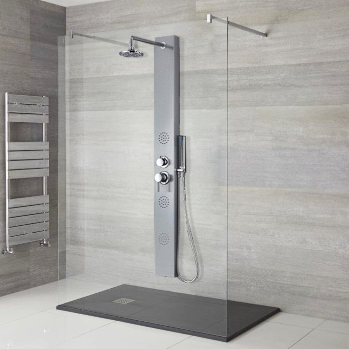 Fontana Renata 57 Inch Stainless Steel Shower Panel System